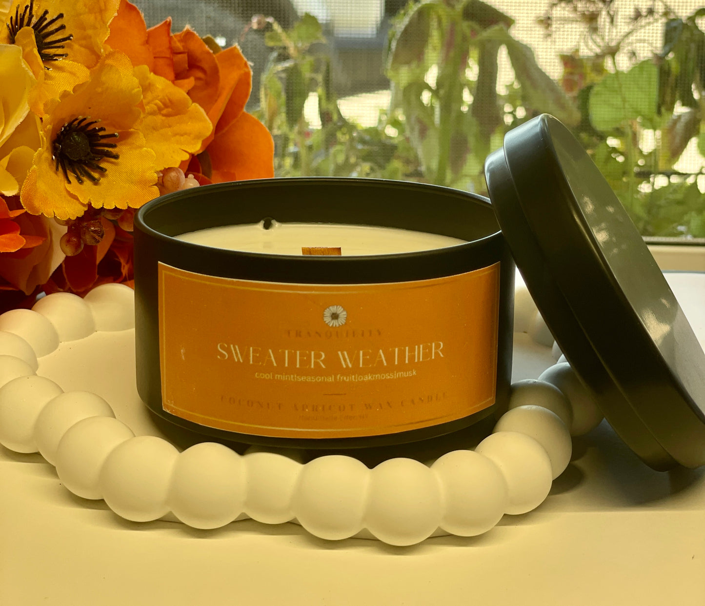 FALL Travel Tin candle 6 oz black tin