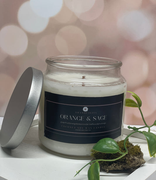 Classic coconut soy wax candle 16 oz